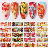 12pcs Valentines Heart Letter Flower Sliders for Nails Manicuring Nail Art Decoration Water Decals Sticker Tips