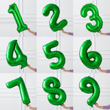 32inch Green Number Foil Balloons Helium Wild One Birthday Party Decorations Big Number Balloon Baby Shower Baloon Home Decor