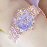 2022 Brand Luxury Women Watches Full Diamond Dress Ladies Japan Quartz Movement Women's Wristwatch Stainless Steel Reloj Mujer
