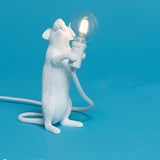 Modern Mini Resin Mouse LED Table Lamps for Living Room Bedroom Cute LED Night Lights Home Decor Desk Lights Bedside Lamp