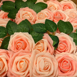 10/20/30 Heads 8CM Artificial PE Foam Rose Flowers DIY Wedding Bride Bouquets for Bridal Shower Party Wedding Decorative Flower