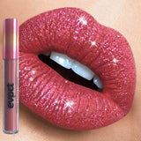 Xpoko 15 Colors Matte Glitter Lip Gloss Diamond Shimmer Nude Makeup Liquid Lipsticks Waterproof Long Lasting Lip Tint Shiny Cosmetics