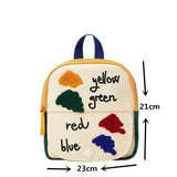 Xpoko Stitching Flip School Bag For Boys And Girls Fun Small Color Backpack Shoulder Bag Children Bag Mini BAG