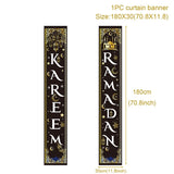 Eid Mubarak Door Banner EID Al Adha Ramadan Decorations Islamic Muslim Party Decor For Home Ramadan Kareem Ornaments Eid Al Adha