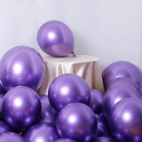 10pcs Long New Glossy Metal Pearl Latex Balloons Thick Chrome Metallic Colors Inflatable Air Balls Globos Birthday Party Decor