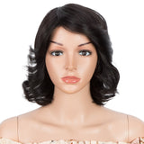 Short Body Wave Bob Human Hair Wig With Highlight Bangs For Women Brazilian Remy Hair Glueless Classic Curls Silver Wigs Short Body Wave Bob Human Hair Wig With Highlight Bangs For Women Brazilian Remy Hair Glueless Classic Curls Silver Wigs