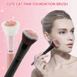 Xpoko 1pcs Makeup Brushes Cute Cat Paw Unique Desig Eye Shadow Blending Professiona Concealer Foundatio Brushes Cosmetic Cleaning Tool