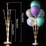 Xpoko back to school  7 /11/19Tubes Balloon Holder Column Confetti Balloons Stand Stick Balons Happy Birthday Balloons Decorations Wedding Ballon Deco