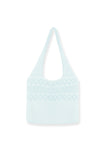 Xpoko 2024 New Fashion Bags Elegant HandbagHollow-out Crochet Knitted Tote Bag