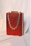 Xpoko 2024 New Fashion Bags Elegant HandbagRhinestone Chain Glitter Handbag