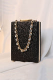 Xpoko 2024 New Fashion Bags Elegant HandbagRhinestone Chain Glitter Handbag