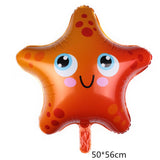 1pc Sea Animal Starfish Crab Octopus Hippocampus Foil balloon Ocean world Theme Birthday Party Decoration Globos Kids toy Ballon