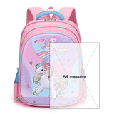 back to school New Children School Bags Cartoon 3D Unicorn Girls Sweet Kids School Backpacks Boys Lightweight Waterproof Primary Schoolbags