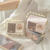 Xpoko home decor room decor bedroom decor office decor Mini Retro Radio Speaker