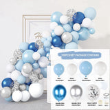 Macaron Blue Balloon Garland Birthday Party Decor Kids Baby Shower Boy Latex Ballon Arch Kit Wedding Party Baloon Suppiles