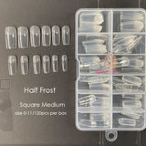 120pcs/box Instant Soft Gel Nail Tips Sculpted Coffin Stiletto Full Cover Press On Nail Tips Soak Off Salon Custom Nails