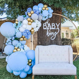 Blue Metallic Balloon Garland Arch Kit Birthday Party Decor Confetti Latex Balloon For Wedding Kids Baby Shower Party Decoration