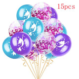 5pcs Mermaid Party Decor Ballons Mermaid Tail Foil Balloons Kids Birthday Party Decor Supplies Baby Shower Decor Helium Globos