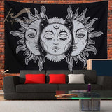 Sun Indian Mandala Tapestry Wall Hanging Boho decor macrame hippie Witchcraft Tapestry  Beach Towel Rectangle  Tablecloth