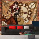 Black butler Tapestry Anime Home Decoration Gift Souvenier Cartoon Wall Art for Bedroom Living Room Dropshipping