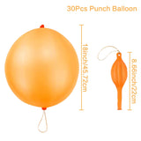 Xpoko 30pcs Latex Punch Punching Balloons with Rubber Band Handle and Inflator for Birthday Wedding Party Ballon Baby Shower Decor