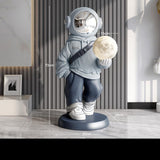 Xpoko Nordic style home decoration large astronaut statue floor decoration living room moon sensor light creative housewarming gift