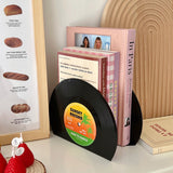 Xpoko home decor room decor bedroom decor office decor Vinyl Record Bookends 2pcs