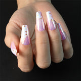 SM19211204 French Nude Nails Press on Medium Ballerina Fake Fingernails