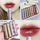 Xpoko Mirror Lip Glaze Lasting Waterproof Moisturize Ice Fruit Tea Glass Lip Gloss 8 Color Velvet Liquid Lipstick Sexy Red Lips Makeup