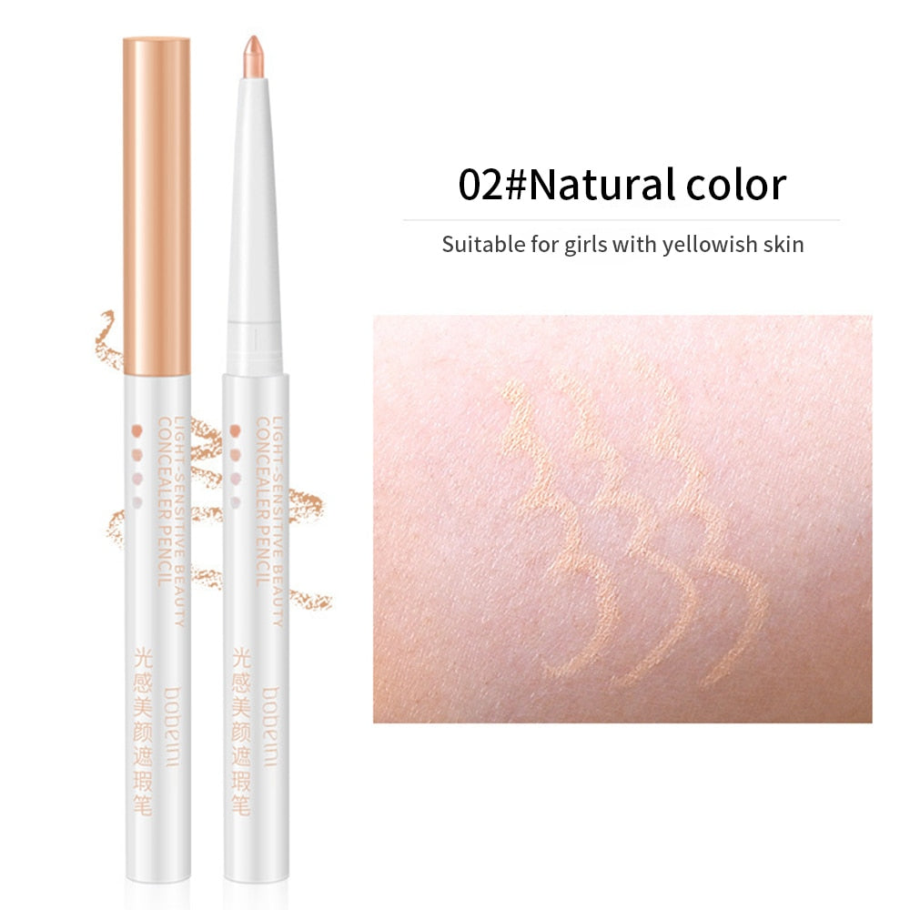 Xpoko Moisturizing Eyebrow Lips Concealer Pen Full Coverage Waterproof Contour Face Acne Marks Concealer Stick Lasting Makeup Cosmetic
