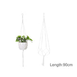 Xpoko Hanging Plant Handmade Macrame Hanger Flower Pot Planter Hanger Wall Decor Hanging Planter Hanging Basket Home Garden Supplies