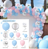 Macaron Blue Balloon Garland Birthday Party Decor Kids Baby Shower Boy Latex Ballon Arch Kit Wedding Party Baloon Suppiles