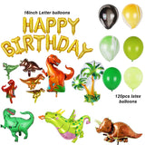 Dinosaur Party Supplies Little Dino Party Theme Decorations Banner Balloon Set for Kids Boy 1st Birthday Party Baby Shower decor