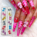 3D Nail Charms Kawaii Candy Mixed Resin For Acrylic Nail Art Tips Rhinestones Decoration Manicure Tool