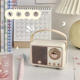 Xpoko home decor room decor bedroom decor office decor Mini Retro Radio Speaker