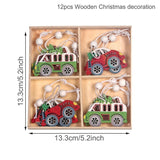 Xpoko 9/12Pcs Cristmas Gnomes Wooden Pendants Christmas Decorations For Home Xmas Tree Christmas Ornaments Navidad Decor New Year Gift