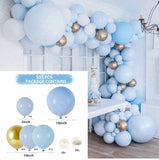 Macaron Blue Balloon Garland Birthday Party Decor Kids Baby Shower Boy Latex Ballon Arch Kit Wedding Party Baloon Suppiles