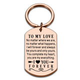 Birthday Valentine Day Keychain Gifts for Boyfriend Husband My Man I love you Couples Keyring for Man Wedding Gifts