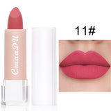 Xpoko 15 Colors Matte Velvet Lipstick Natural Lasting Moisturizing Waterproof Non Sticky Cup Red Pink Lip Tint Women Makeup Cosmetics