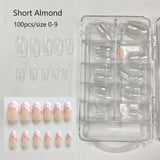 120pcs/box Instant Soft Gel Nail Tips Sculpted Coffin Stiletto Full Cover Press On Nail Tips Soak Off Salon Custom Nails