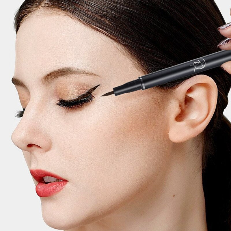 Xpoko Waterproof Matte Liquid Eyeliner Pen Black Brown Long Lasting Quick Drying Smooth Easy To Color Eyeliner Pen Makeup Cosmetics