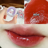 Xpoko Jelly Lip Gloss Mirror Water Lip Glaze Glass Lipstick Flushed Cheeks Liptint Sparkling Moisturizing Transparent Colored Lip Mask