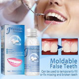 Xpoko 10/20/30ml Resin Denture Adhesive Tooth Gap Repair Falseteeth Temporary Solid Glue Granules Moldable Tooth Care Halloween Makeup