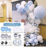 Macaron Blue Balloon Garland Birthday Party Decor Kids Baby Shower Boy Latex Ballon Arch Kit Wedding Party Baloon Suppiles