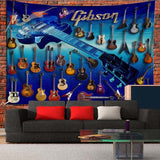 Guitar Tapestry Musical instrument Wall Hanging Bass Fans Home Wall Hanging Home Decoration Dropshipping