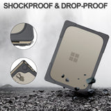 Xpoko Stand Shockproof Case for Microsoft Surface Laptop Go Case 12.4 Anti-crack Cover Surface Laptop 4 3 2 13.5 15 Protector Shell