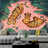 Tiger Tapestry Animals Painting Draw Culture Home Decoration Gift Souvenier Wall Art for Bedroom Living Room Dropshipping