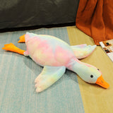 back to school 50-190cm Cute Big White Goose Plush Toy Kawaii Huge Duck Sleep Pillow Cushion Soft Stuffed Animal Doll Birthday Gift for Girl