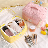 Back to school Ins Travel Cosmetic Bag Portable Beauty Storage Toiletry Bag Makeup Pouch Zipper Girl Toiletry Cases Candy Colored Storage Box