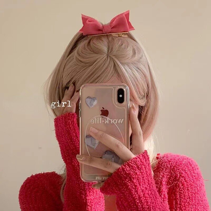 Xpoko Barbie aesthetic Back to school  Korean Charm Princess Pink BowKnot Hairpin 2023 Summer New Trendy Elegant Sweet Alligator Clip Hair Accessories Women Jewelry
